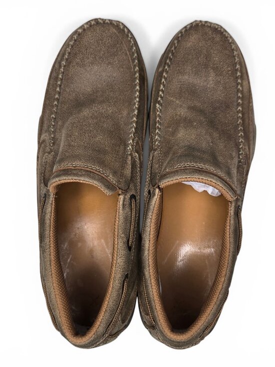 Twisted X Composite Toe Slip On Loafers Men Brown Weathered Leather Driving 10M